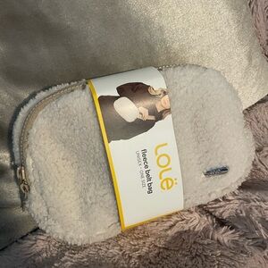 Lole White Fleece Belt Bag